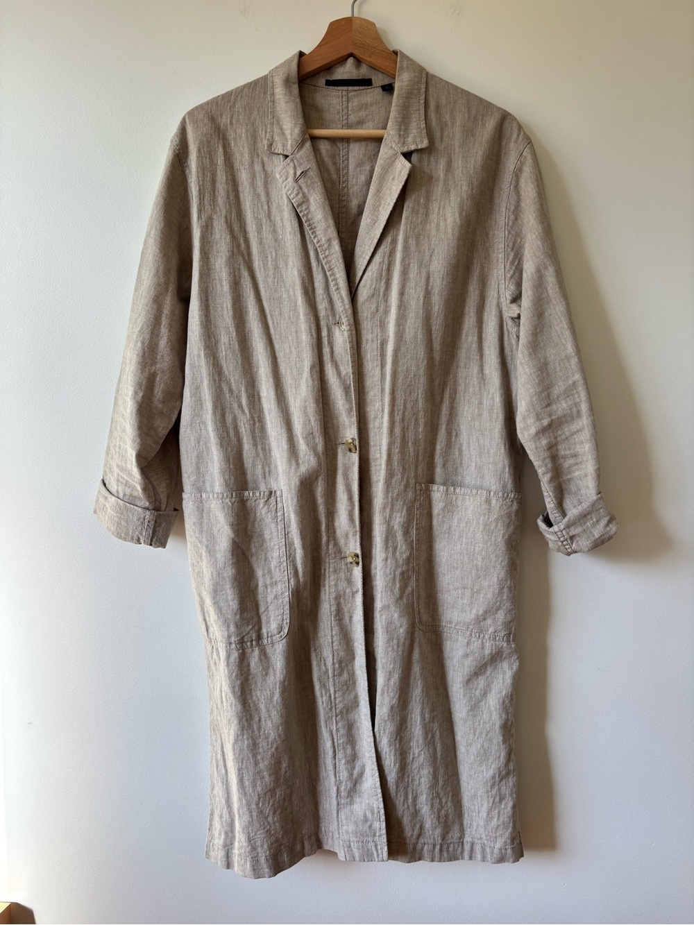 Uniqlo Linen/Cotton Blend Trench